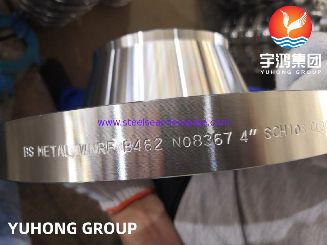 ASTM B462 Lega Al6XN, UNS N08367 WNRF Flanche in acciaio legato al nichel CL3000 per petrolio e gas