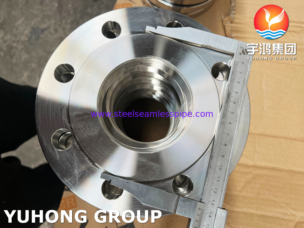 BS4504 (EN 1092-1) F316L Flange avvitata in acciaio inossidabile, fili BSPP PN16 tipo forgiato