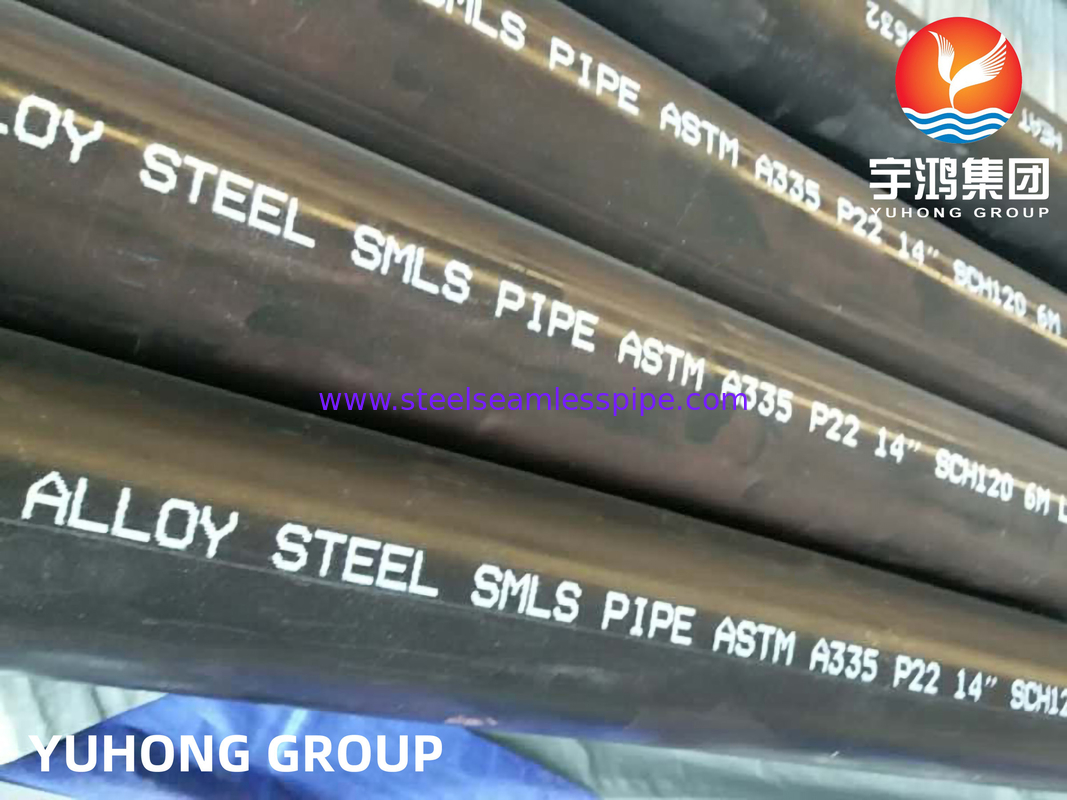 PIPE senza saldature di acciaio legato A335 P9 P91 P11 P22 10' SCH20,6M LUNGOTA' Applicazione ad alta temperatura per caldaie