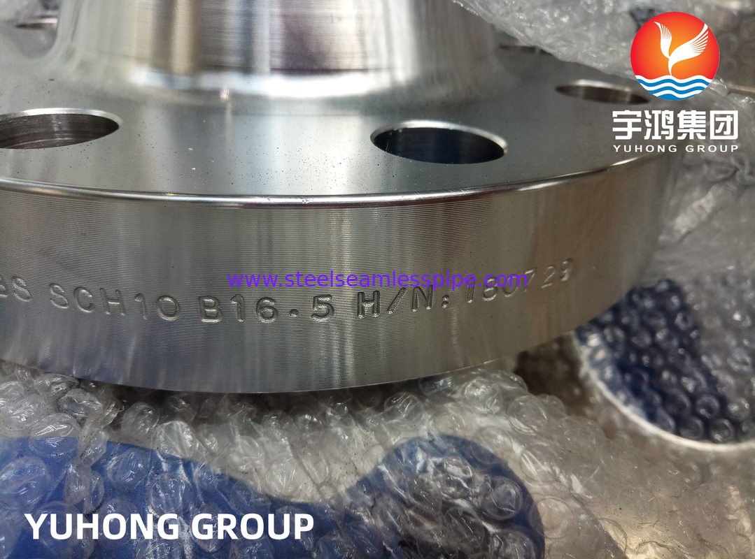 ASTM A182 F347, UNS S34700 Flange di collo di saldatura in acciaio inossidabile, faccia sollevata, ASME B16.5