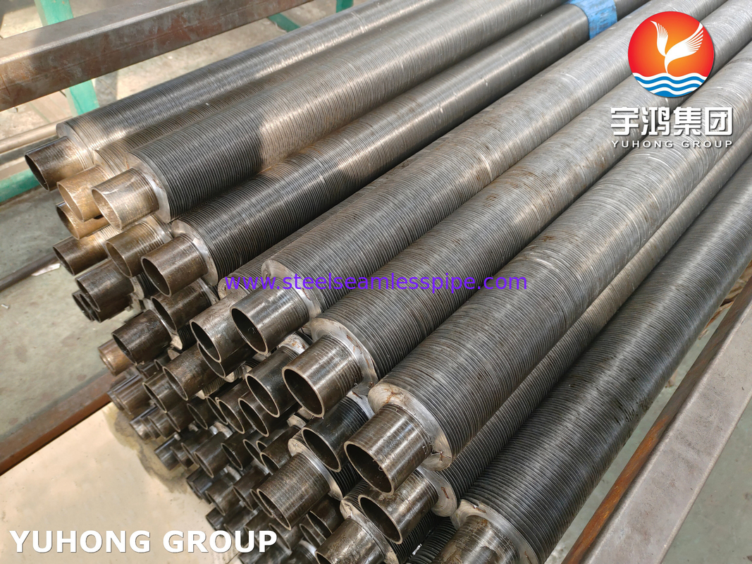 Tubo in acciaio al carbonio ASTM A179 con pinne in alluminio1060, tubo a pinne di tipo G incorporato