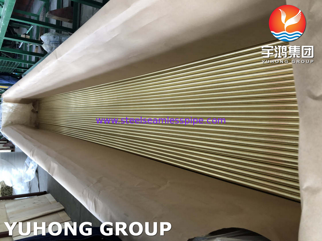 Tubo senza cuciture in lega di rame Admiralty Brass Tube ASTM B111 C44300 C71500 C68700 Applicazione per scambiatori di calore