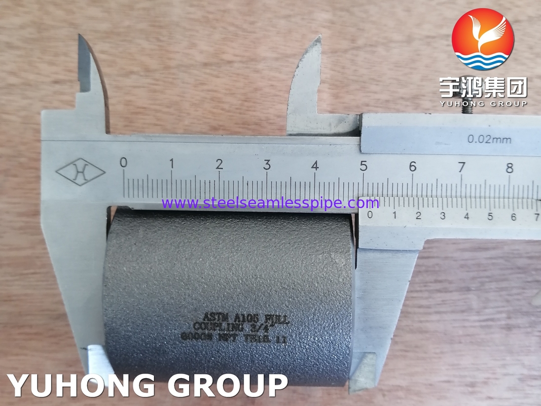 ASTM A105 Acciaio al carbonio forgiato con accoppiamento completo NPT 6000LBS B16.11 per l'industria chimica