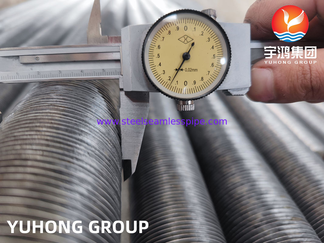 Tubo alettato personalizzato con materiale alettato in alluminio e molteplici tipi di alette per applicazioni di scambiatori di calore e condensatori