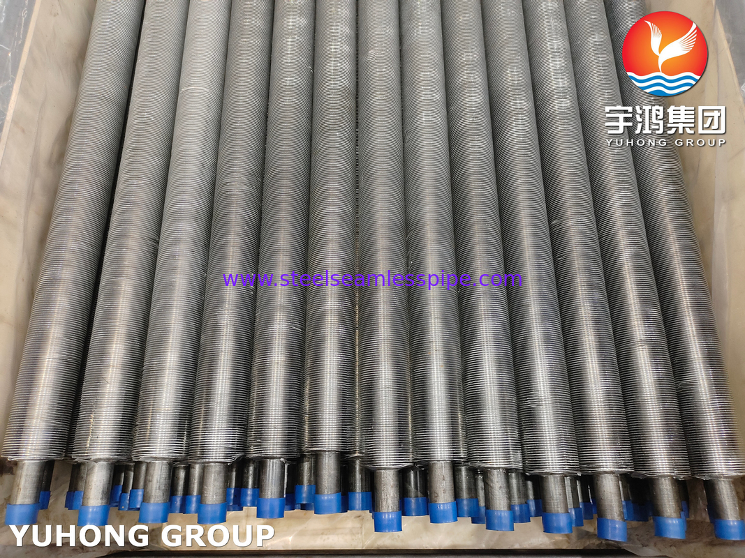 Tubo alettato estruso ASTM A179 Tubo in acciaio al carbonio ASTM B241 6063 Alette Ricotto per Economizzatore