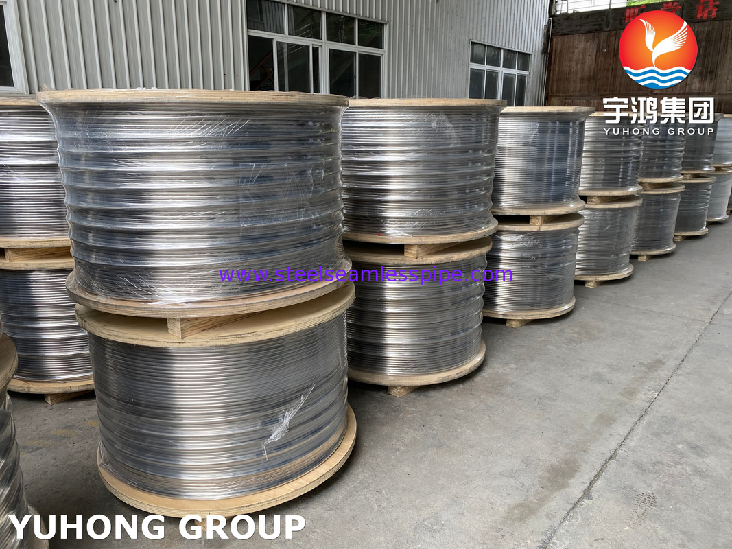ASTM A269 TP304L TP316L TP316Ti tubo avvolto saldato in acciaio inossidabile