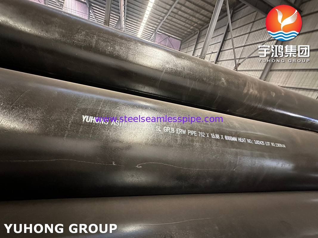ASTM A53 API 5L Gr.B Tubi ERW in acciaio al carbonio con rivestimento nero