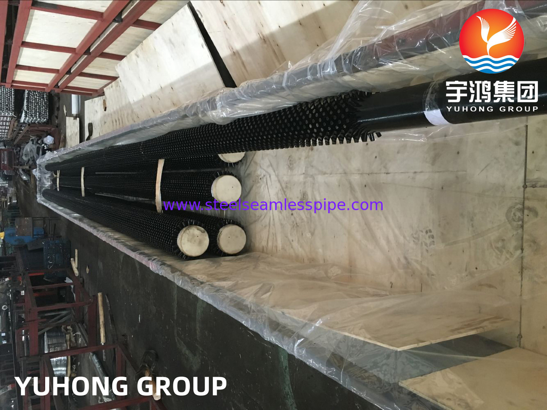 ​​Tubo HFW ASME SA335 P9 con prigionieri elicoidali OD da 10 a 508 mm per sezione di convezione del riformatore​