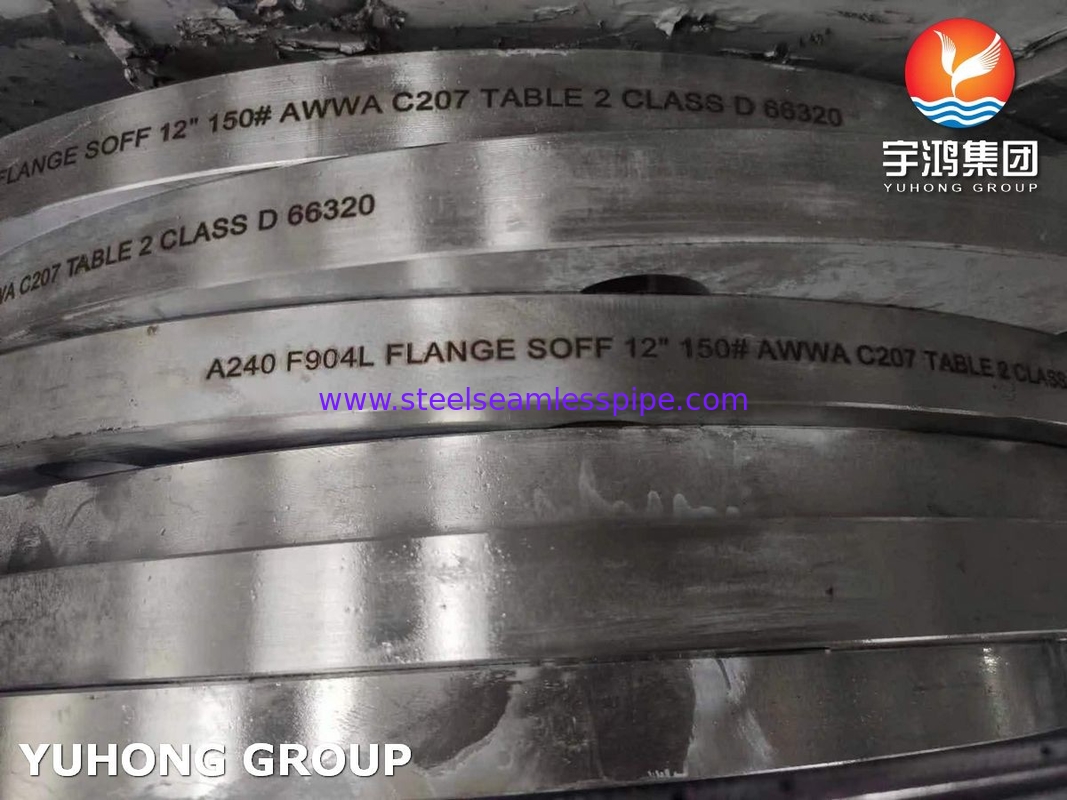 ASTM A240 F904L Acciaio inossidabile AWWA C207 Tabella 2 Classe D