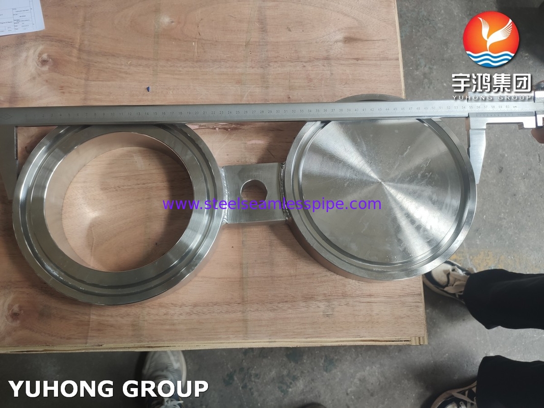 ASTM A182 F51 Occhiali in acciaio duplex con flange cieca / B16.48 RTJ Figura-8
