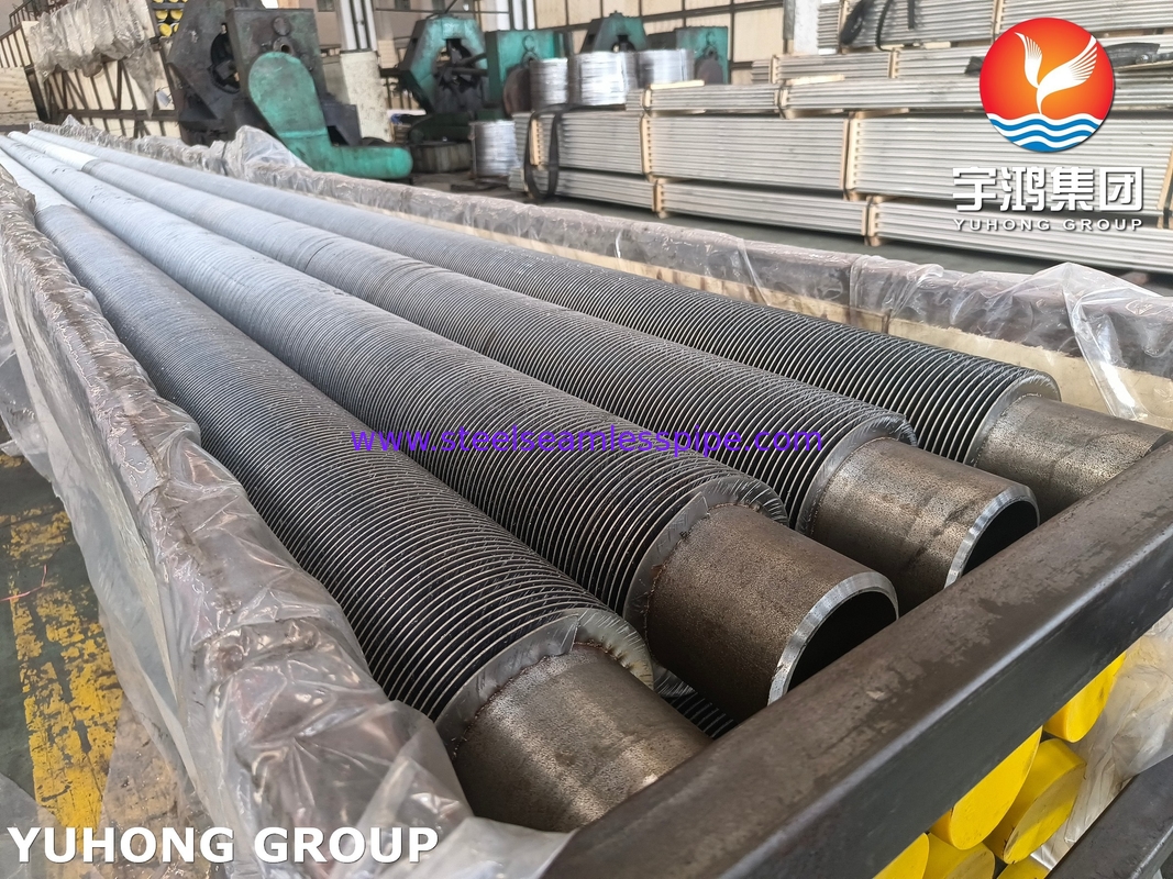 HFW Tubo solido a pinne piatto, ASTM A335 P22 Acciaio legato tubo senza cuciture per caldaie