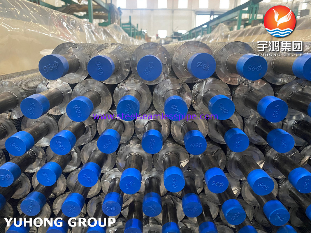 ASTM A179 Tubo senza cuciture in acciaio al carbonio Tubo a pinna in alluminio di tipo G per raffreddatore d'aria