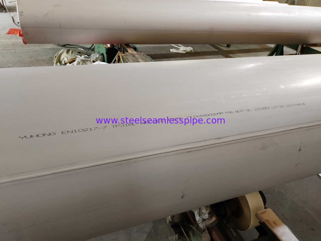 TP316L Tubo DSAW EN 1.4404 Per impianti di trattamento delle acque reflue Standard ASTM A358