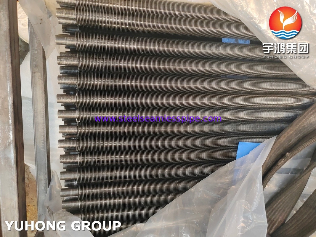 ASTM A179 Tubo senza cuciture in acciaio al carbonio Tubo a pinna in alluminio di tipo G per il sistema HRSG