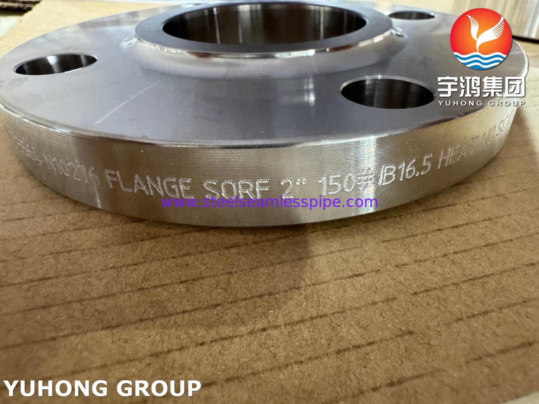 ASTM B564 UNS N10276 Flancella di nickel alloy slip on / Hastelloy C276 SORF