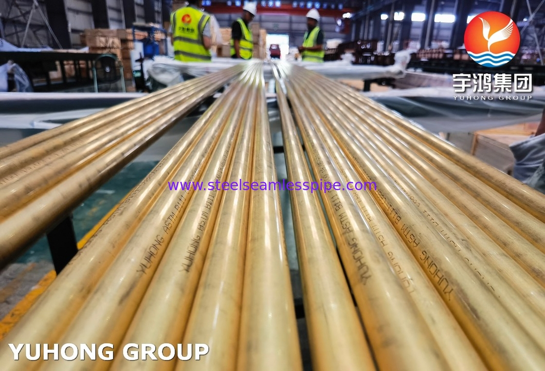 C68700 Tubo senza cuciture in lega di rame ASTM B111 per scambiatori di calore SGS approvato