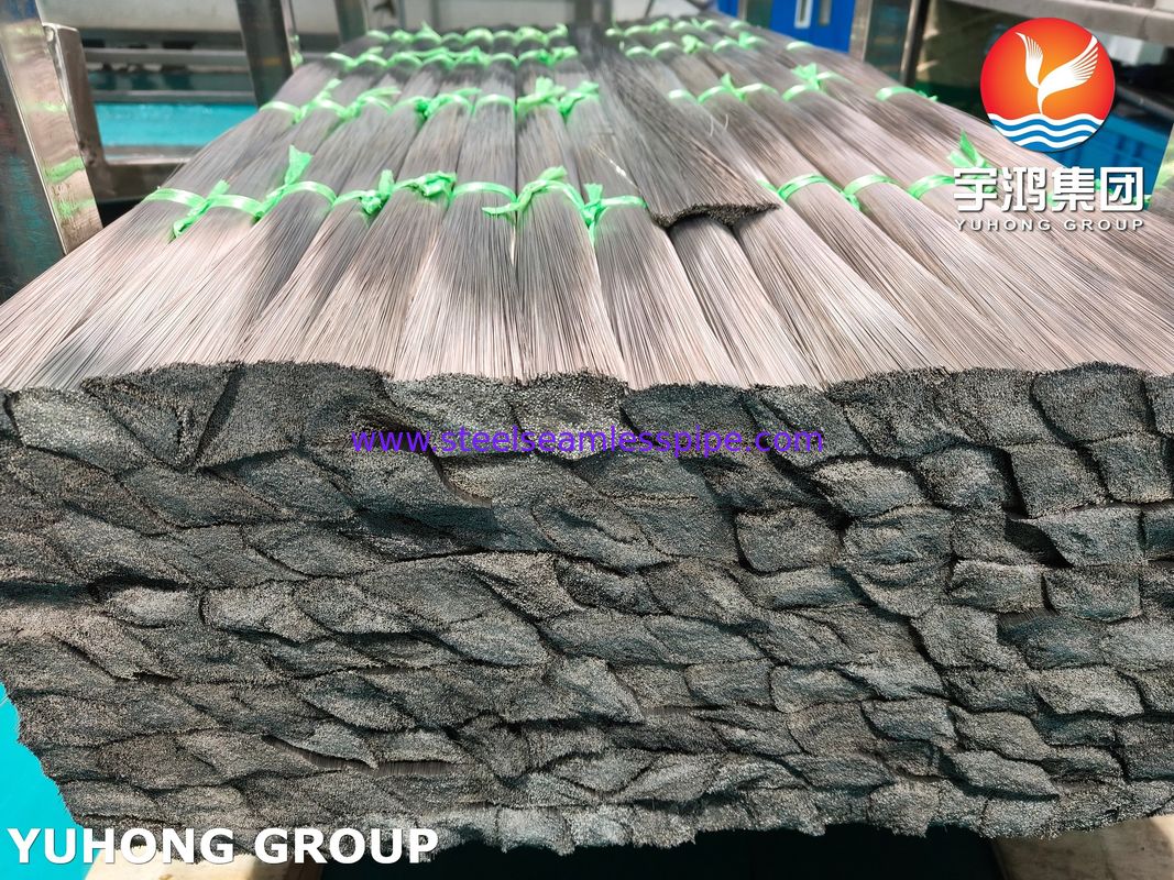 Tubi capillari in acciaio inossidabile SUS304 ricotti lucidi per strumenti medici ISO9626