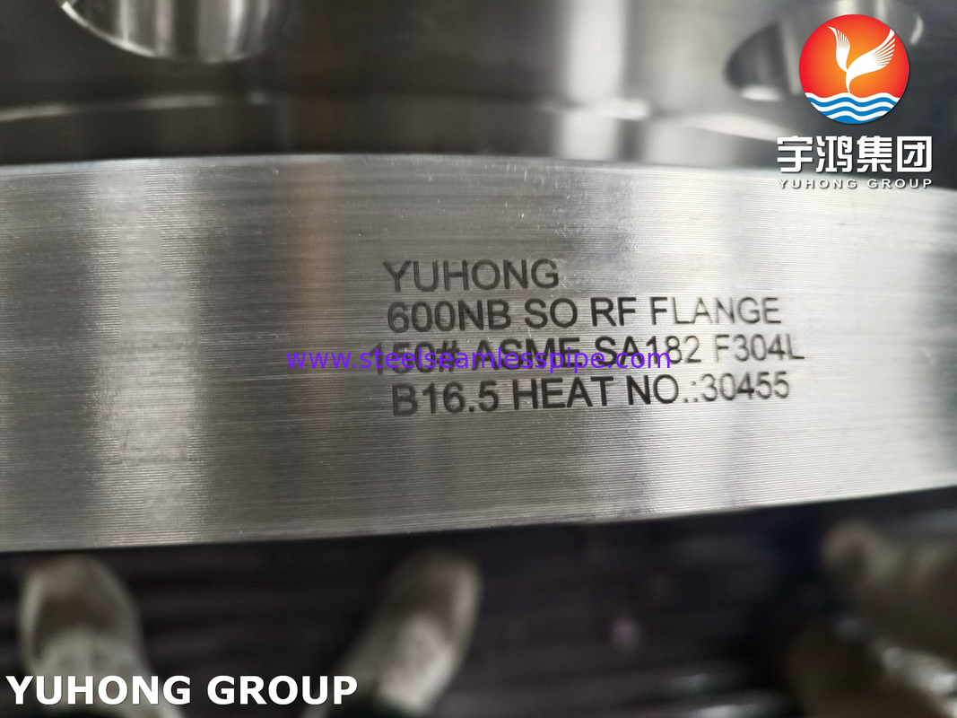 ASME SA182 F304L Flancia forgiata in acciaio inossidabile scivolare su RF B16 sollevato.5