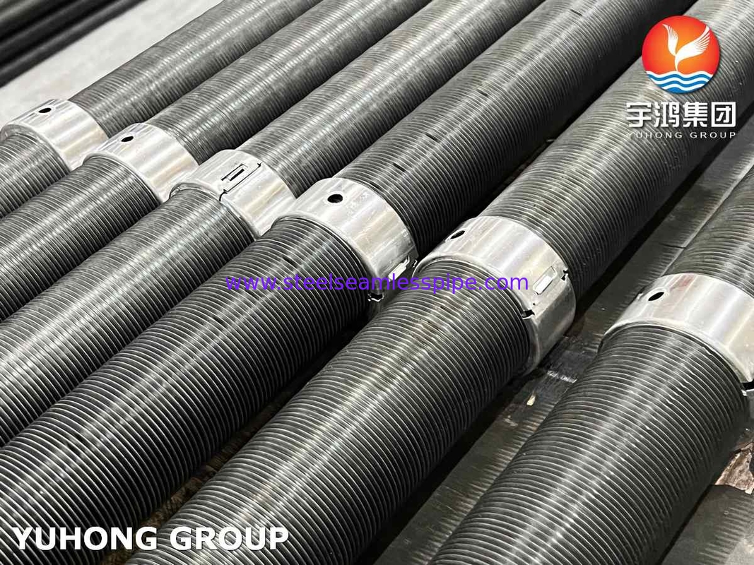 ASTM A179 Tubo a pinna in acciaio al carbonio Tipo di pinna in alluminio G per torre di raffreddamento a secco