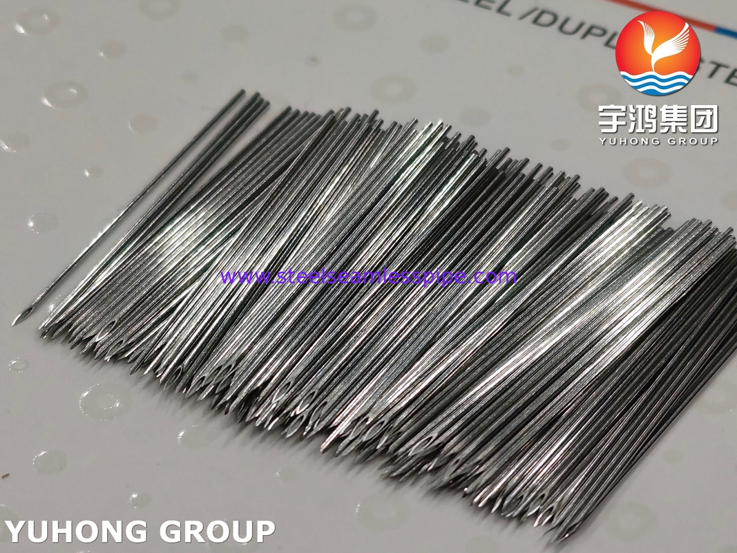 Aglio per iniezioni mediche 24G, 0,55*32MM, punta a bisellino Tubo di aglio in acciaio inossidabile ISO9626