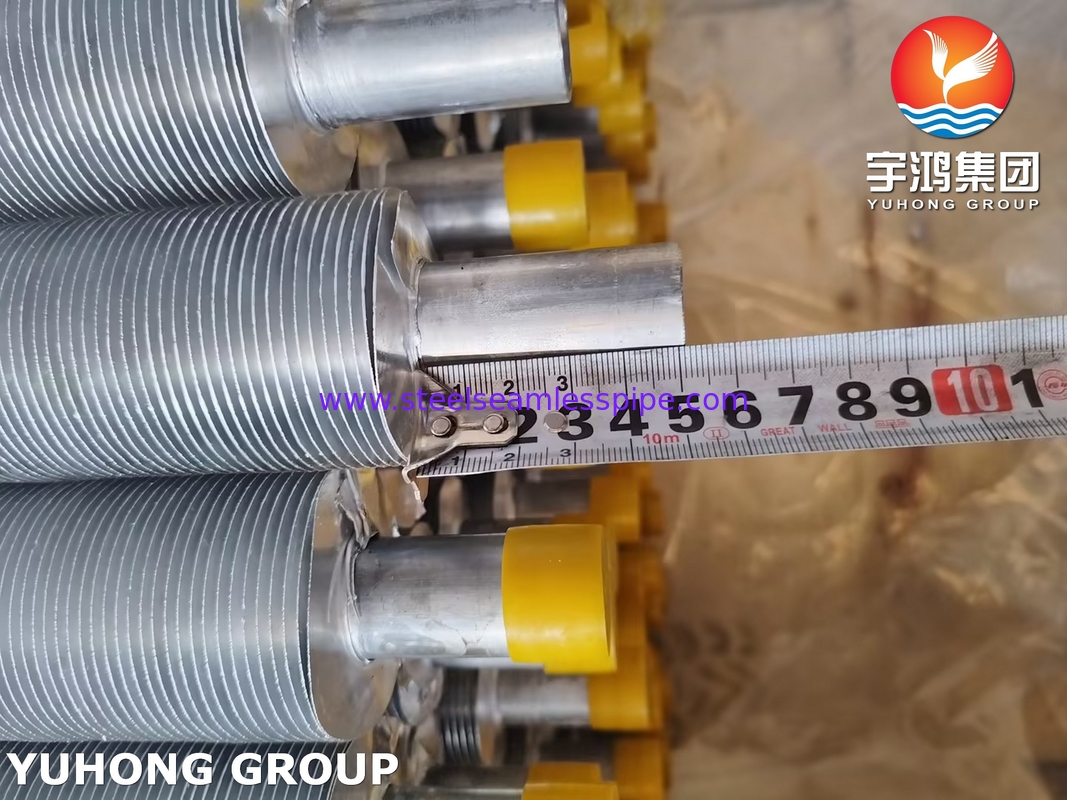 ASME SA249 TP316L Tubo a pinna a ferita con striscia di pinna Al1100 per raffreddatore d'aria