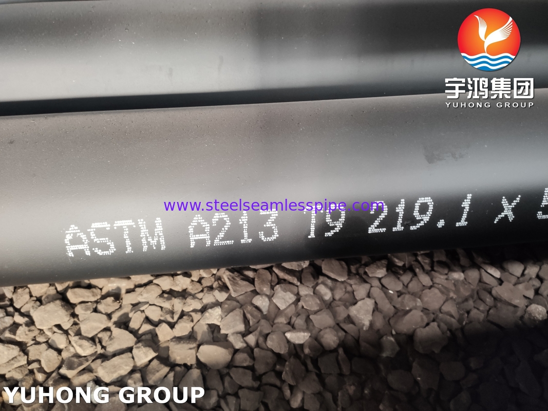 Tubo in acciaio legato ASME SA213 / ASTM A213 T9 per surriscaldatori di caldaie e scambiatori di calore