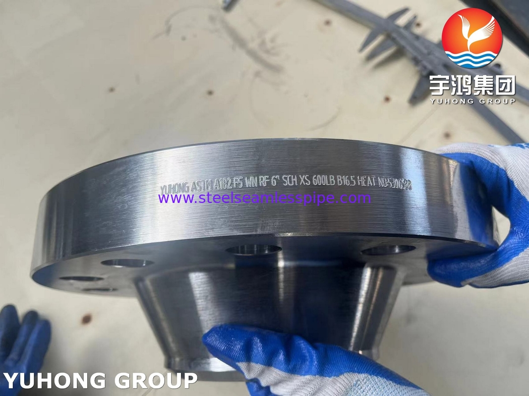 ASTM A182 F5 Collo di saldatura a orificio RF Flange B16.5 per eccellenti alte temperature