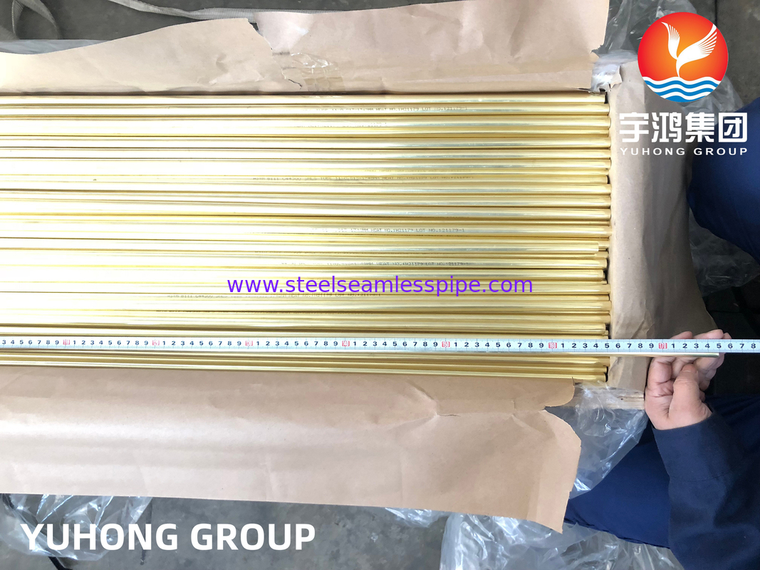 Tubo senza cuciture in lega di rame Admiralty Brass Tube B111 C44300 C70600 C71500 C12200 Refrigerazione, raffreddatore d'aria, generazione di energia, applicazioni per vascelli a pressione