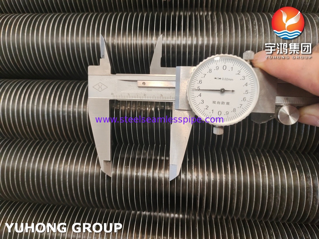 ASME SA179 Aluminio 1060 tubo a pinna incorporato pinna di tipo G per condensatore, sistema di raffreddamento