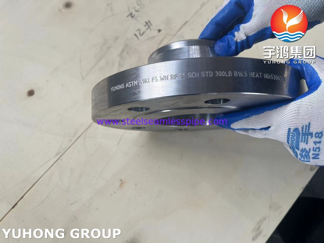 ASTM A182 F5 Flancia in acciaio legato con collo di saldatura forgiato con faccia sollevata B16.5