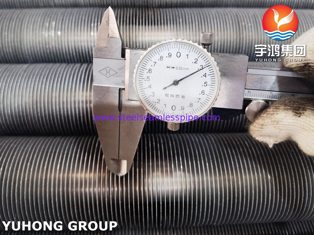 ASTM A179 Tubo a pinne incorporato di tipo G, in alluminio 1060, per scambiatori di calore
