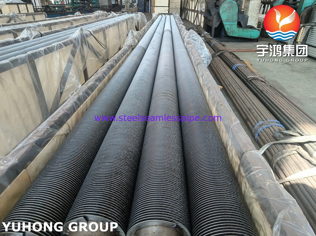 Acciaio legato HFW tubi con pinna solida saldati ad alta frequenza ASME SA213 T5 T9 T11 T12 Applicazione caldaia a condensatore