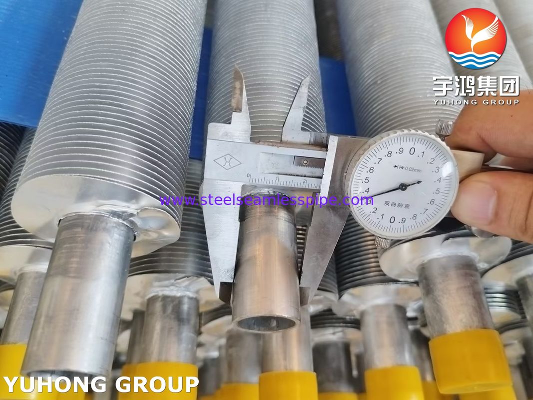 ASME SA249 Tubo alettato in acciaio inossidabile, tipo di aletta L LL KL, per raffreddatori d'aria