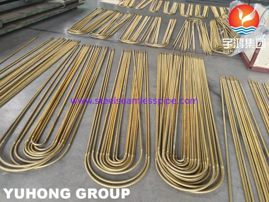 B359 C44300 C44500 Lega di rame tubo a bassa pinna U bend per scambiatori di calore ASTM B154-16
