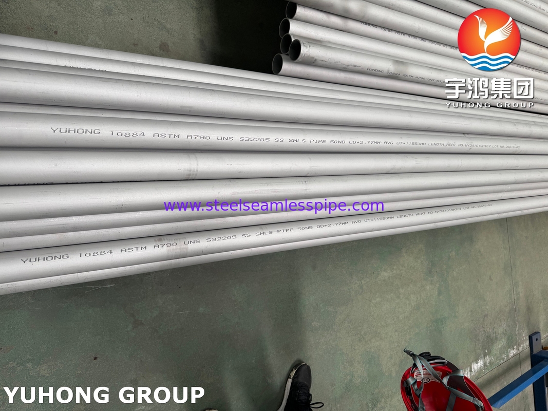 ASTM A790 / ASME SA789 S32205 Tubo in acciaio duplex senza saldatura per il petrolio e il gas industriale