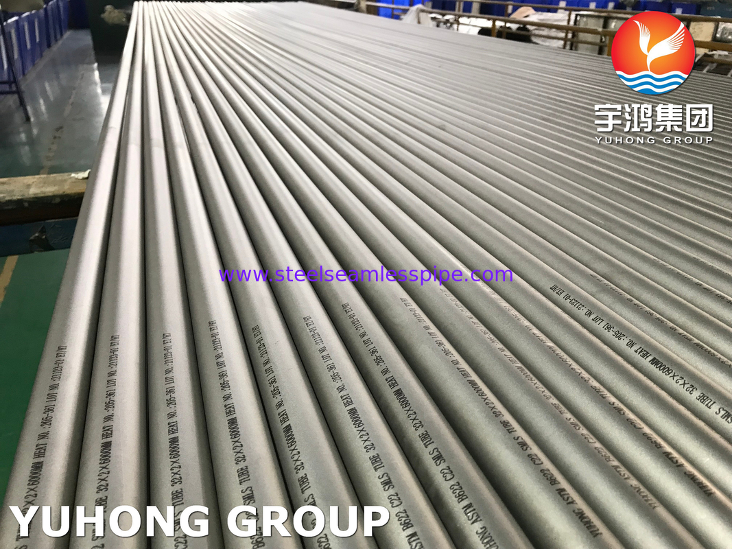 Nickel Alloy Seamless Tube ASTM B622 Hastelloy C22 UNS N06022 For Reactors Vessels