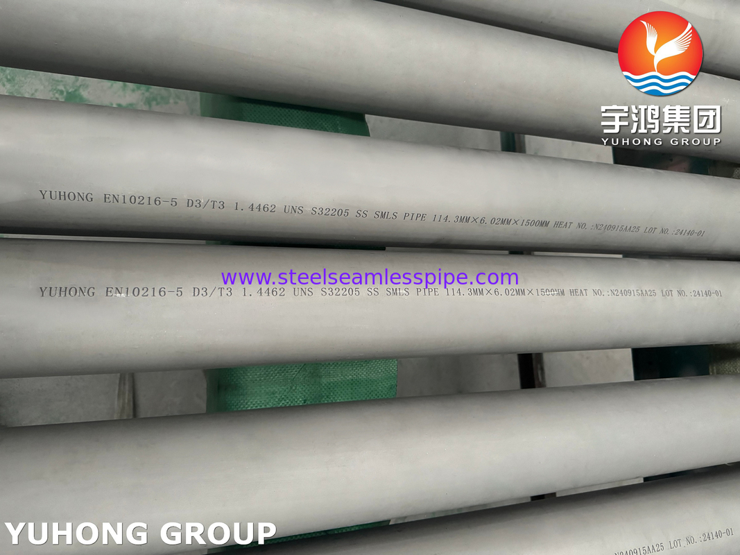 EN 10216-5 UNS32205 Duplex Stainless Steel Tube European Standard For Energy And Chemical Industries