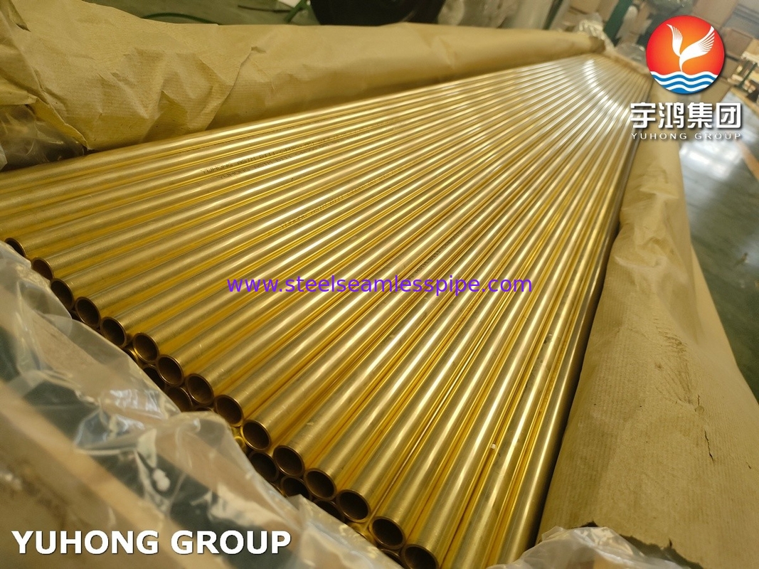 ASTM B111 / ASME SB-111 C44300 Tubo in lega di rame per resistenza alla corrosione industriale