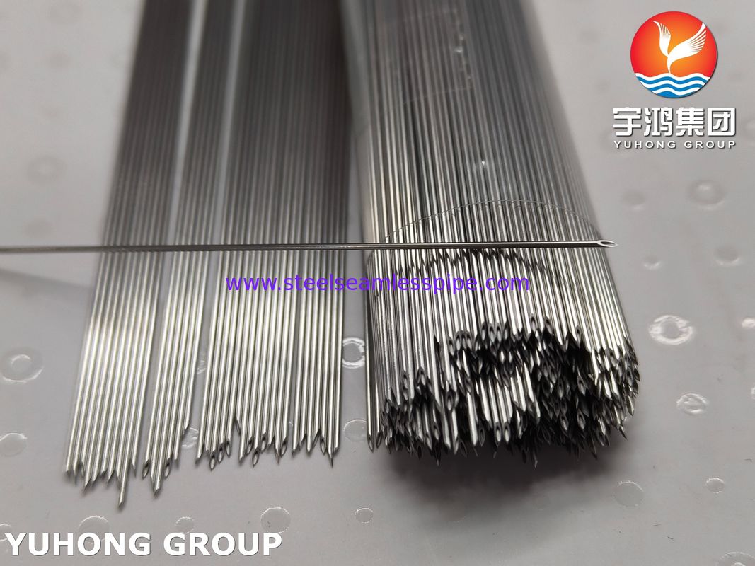 SUS304 Acciaio inossidabile di grado medico tubo per ago endoveno, punta tagliata sul retro