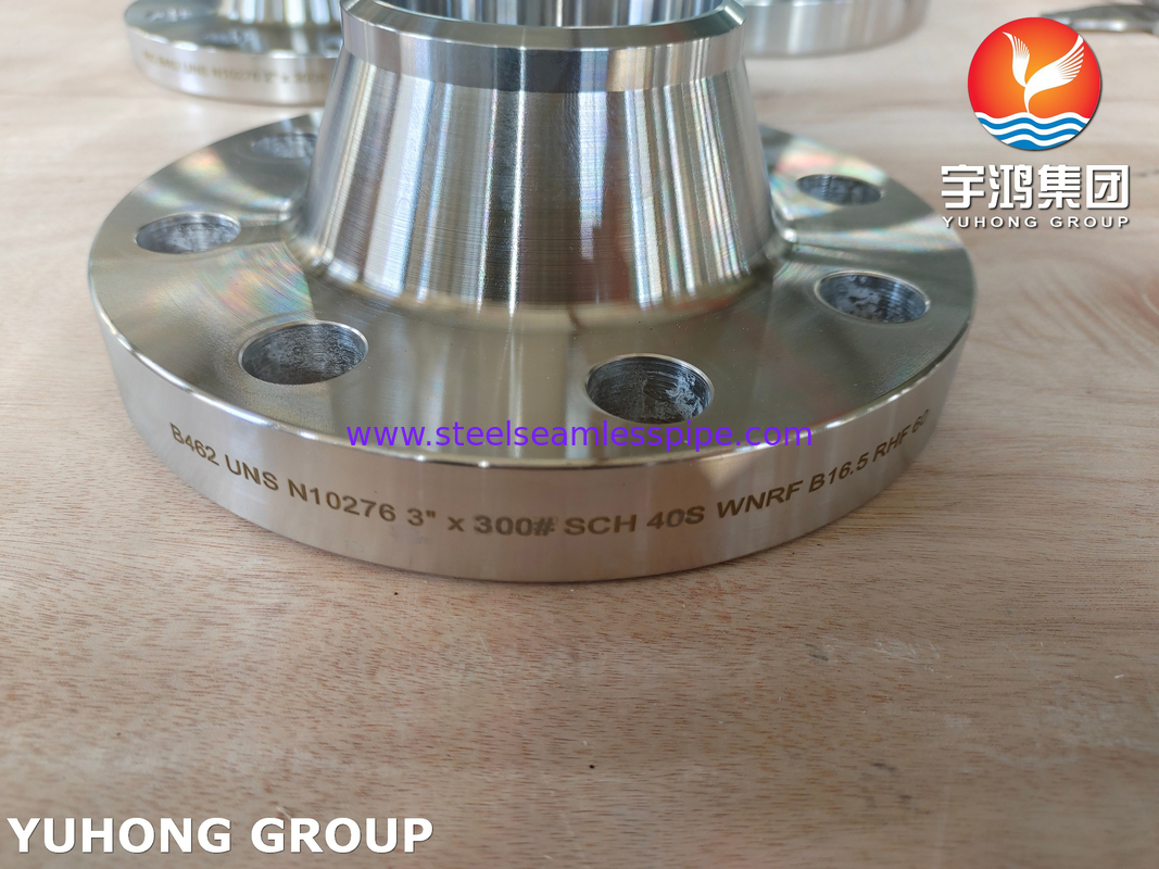 Da 1/2" a 24" ASTM B462 UNS10276 Flange WNRF in lega di nichel, flange a collo saldato