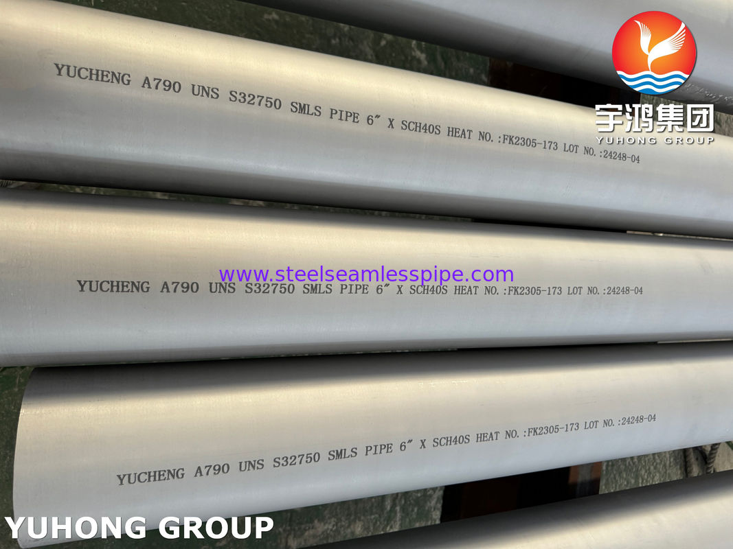 Tubo senza saldatura in acciaio inossidabile duplex ASTM A790 S32750 per condotte e centrali elettriche