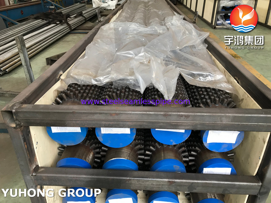 Tubo senza saldatura in acciaio legato ASTM A335 P9, tubo alettato con borchie, per applicazione tubo Furcane