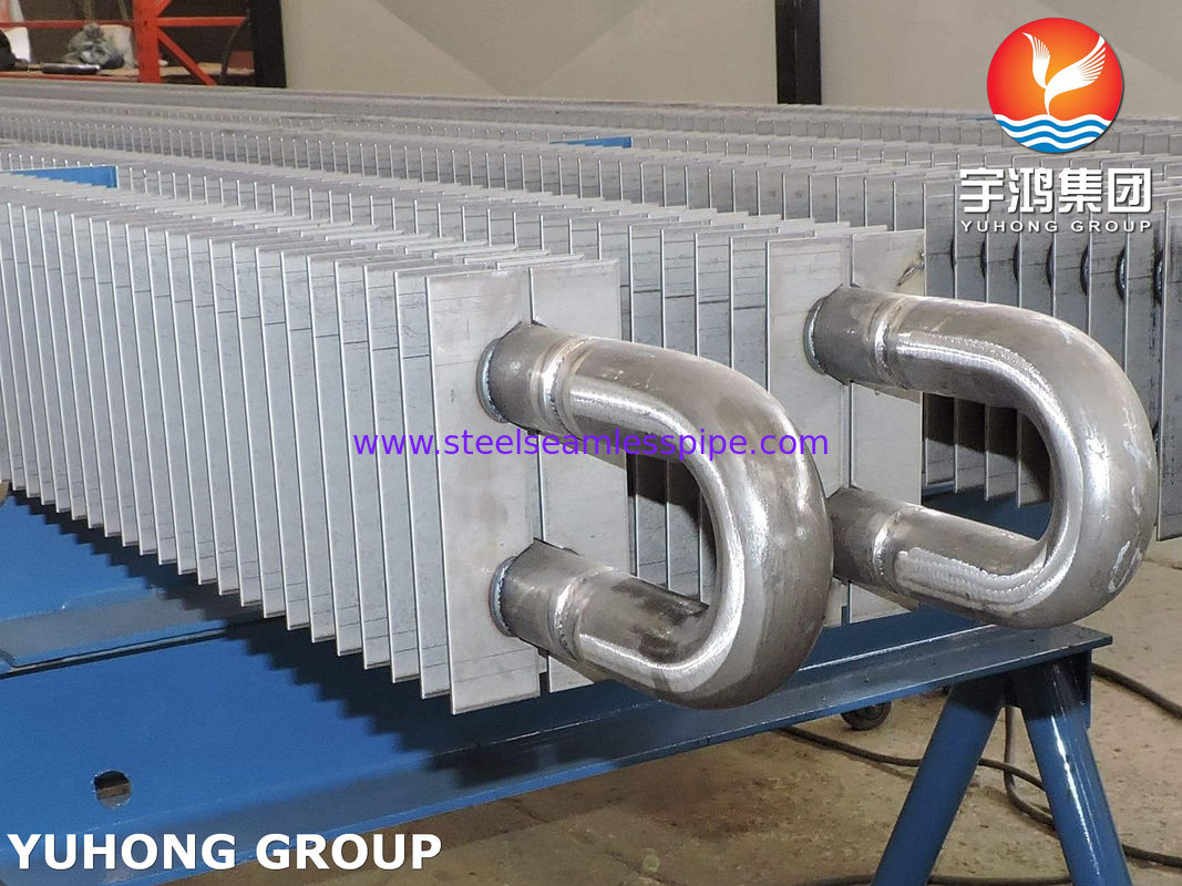 Tubo in acciaio al carbonio senza saldatura ASTM A106 Gr.B con alette di tipo H quadrate per radiatore