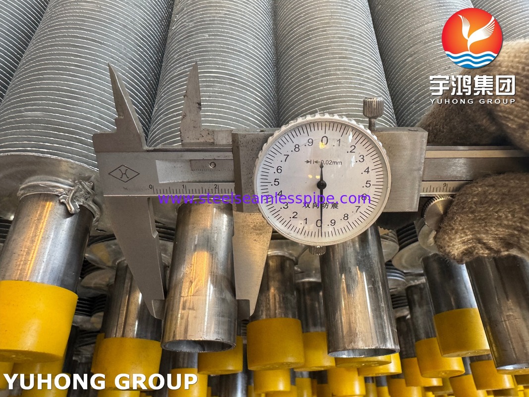 EN10217-7 1.4301 Tubo in acciaio inossidabile con pinne estruite per HVAC&R