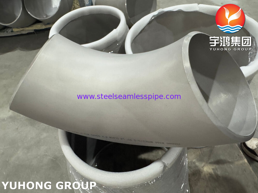 Fittings per tubi ASTM B366 WPHC276 90 gradi gomito Hastelloy C276 UNS N10276