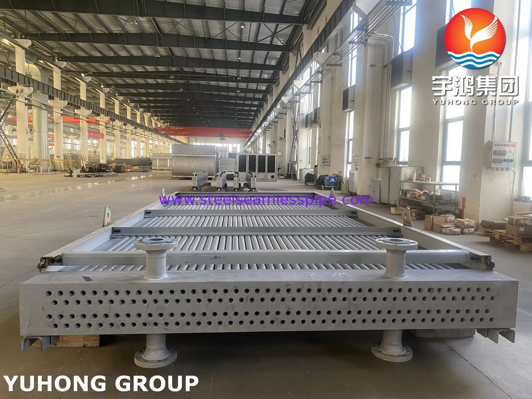 Fascio tubiero per raffreddamento ad aria in Monel 400 con alette in alluminio estruso e tubi senza saldatura ASME SB163