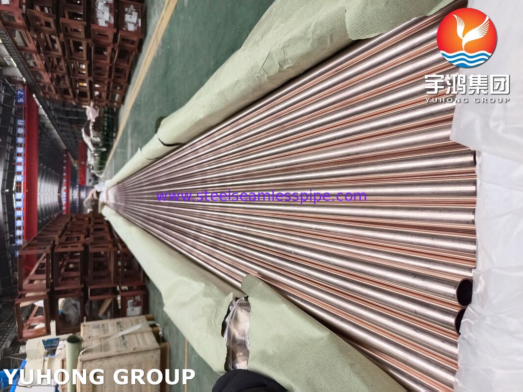 ASTM B111 C70600 Tubo condensatore senza saldatura - Lega 90-10 rame-nichel per scambiatori di calore e condensatori marini