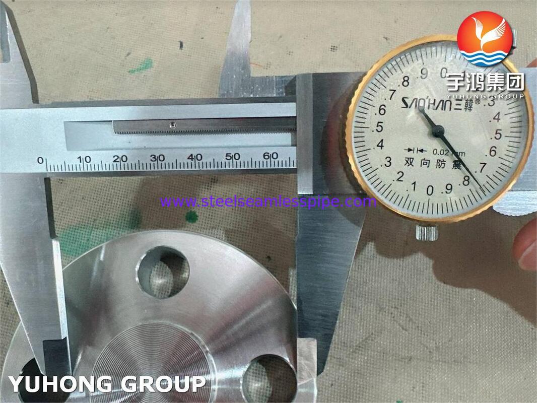 ASTM A182 F53 Flancetta di acciaio inossidabile duplex forgiata a cieco con faccia sollevata B16.5