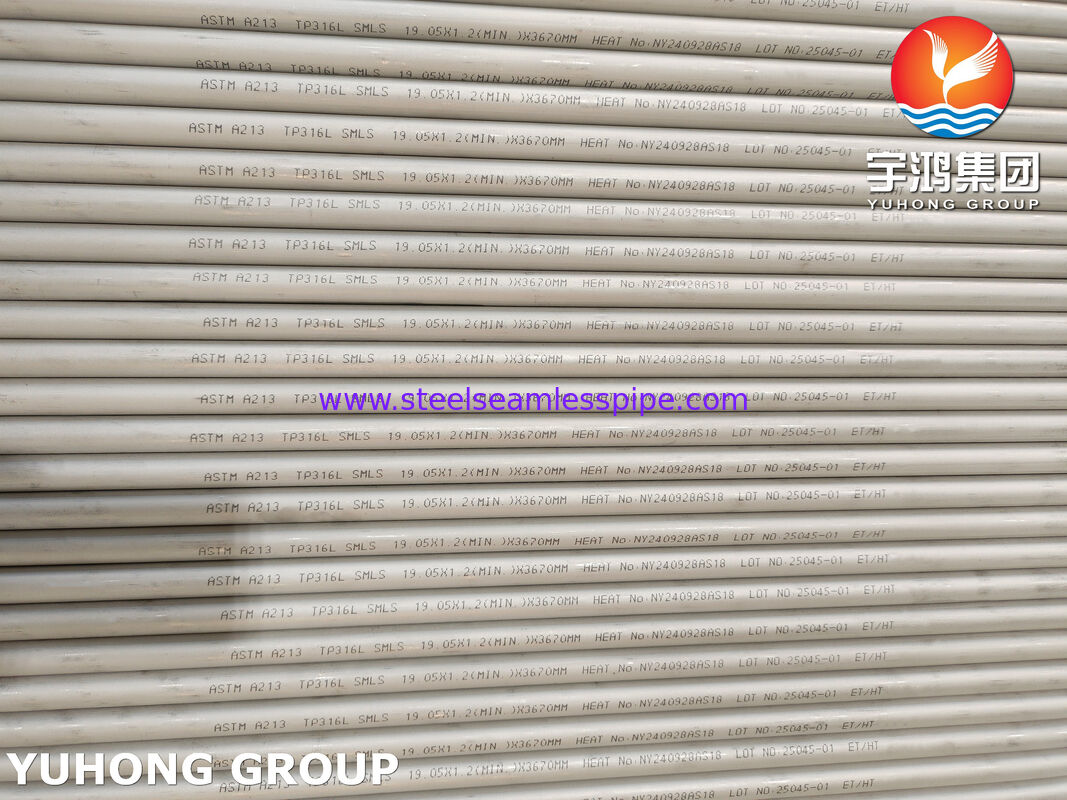 Tubo di acciaio inossidabile senza saldatura ASTM A213 TP316L - grado industriale per applicazioni ad alta resistenza alla corrosione