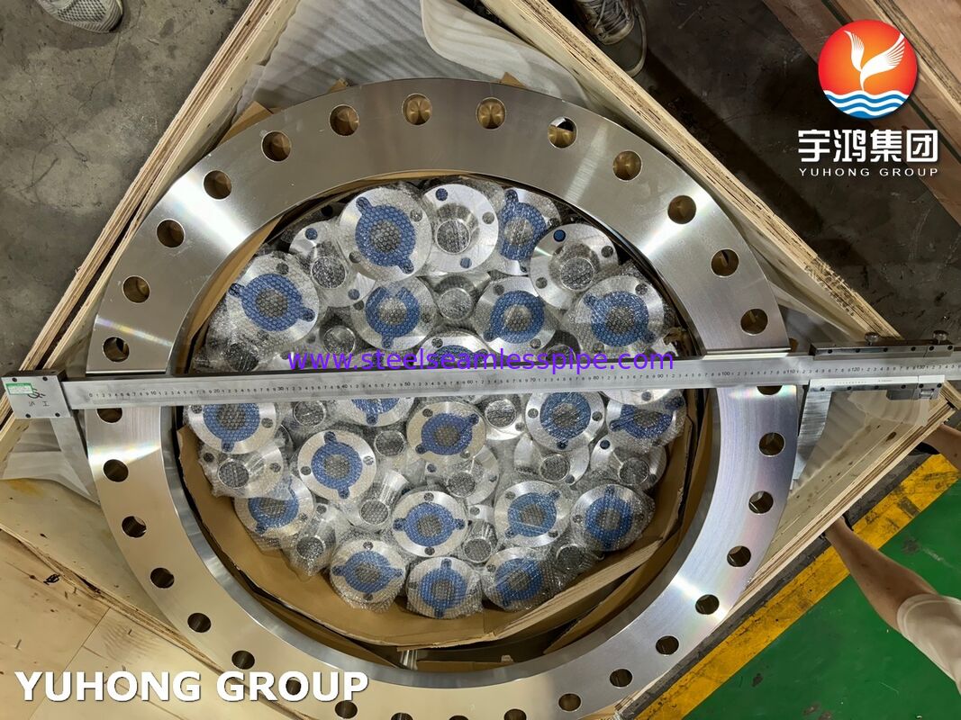 ASTM A240 F904L Slip On Flat Face Flange AWWA C207 Tabella 2 Classe D Risponde agli standard dell'acqua degli Stati Uniti